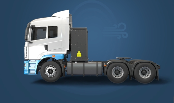 จีน Geely รุ่นมาตรฐาน CATL-282Kwh แลกเปลี่ยนพลังงาน H7-6x4 แทร็กเตอร์ไฟฟ้าบริสุทธิ์สําหรับการขนส่งท่าเรือและเหมือง
