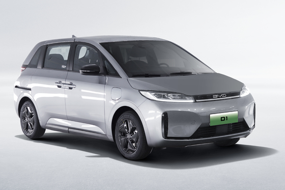 BYD ไฟฟ้าบริสุทธิ์ แท็กซี่ D1 มีระยะทาง 418 กิโลเมตร และประตูเลื่อนไฟฟ้า