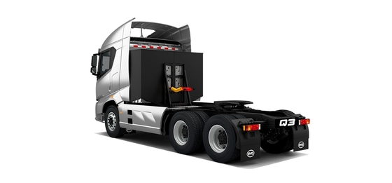 ขายร้อน 282 กิโลวัตต์ / ชั่วโมงของไฟฟ้า, BYD 6x4 เครื่องดึงไฟฟ้าบริสุทธิ์อุปกรณ์อุปกรณ์สําหรับท่าเรือ