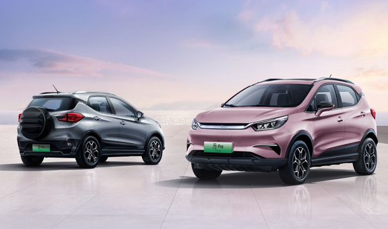 ผลิตในประเทศจีน ด้วยการรับประกันคุณภาพ และระยะทาง 310KM BYD Yuan Pro ไฟฟ้าบริสุทธิ์ Sedan SUV ขนาดเล็ก