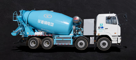 จีน จีลี รุ่นมาตรฐาน M7 CATL-350Kwh ชาร์จ 12 เมตรคิวบิก 8x4 รถบรรทุกผสมซีเมนต์ไฟฟ้าบริสุทธิ์